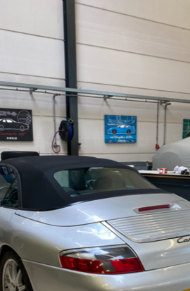 Porsche 996 Convertible top incl mounting at home from 1895, -
