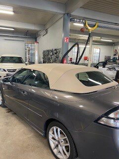 Saab 9-3 bj 04-12 convertible top incl mounting at home from 1695,-