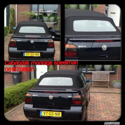 Volkswagen Golf 4 cabriolet dak incl glazen achter ruit, montage 