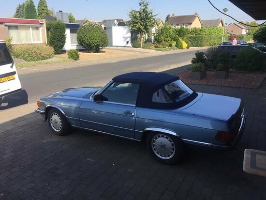  Mercedes SL R107 Convertible top incl mounting at home from 1375, -