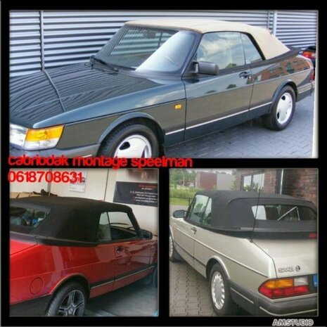 Saab 900 Classic Convertible top incl mounting at home from 2250,-