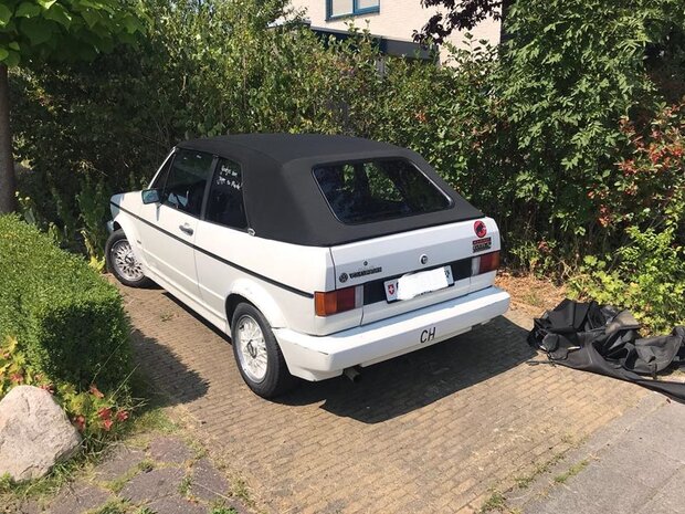 Volkswagen Golf1 Convertible top incl mounting at home from 850, -